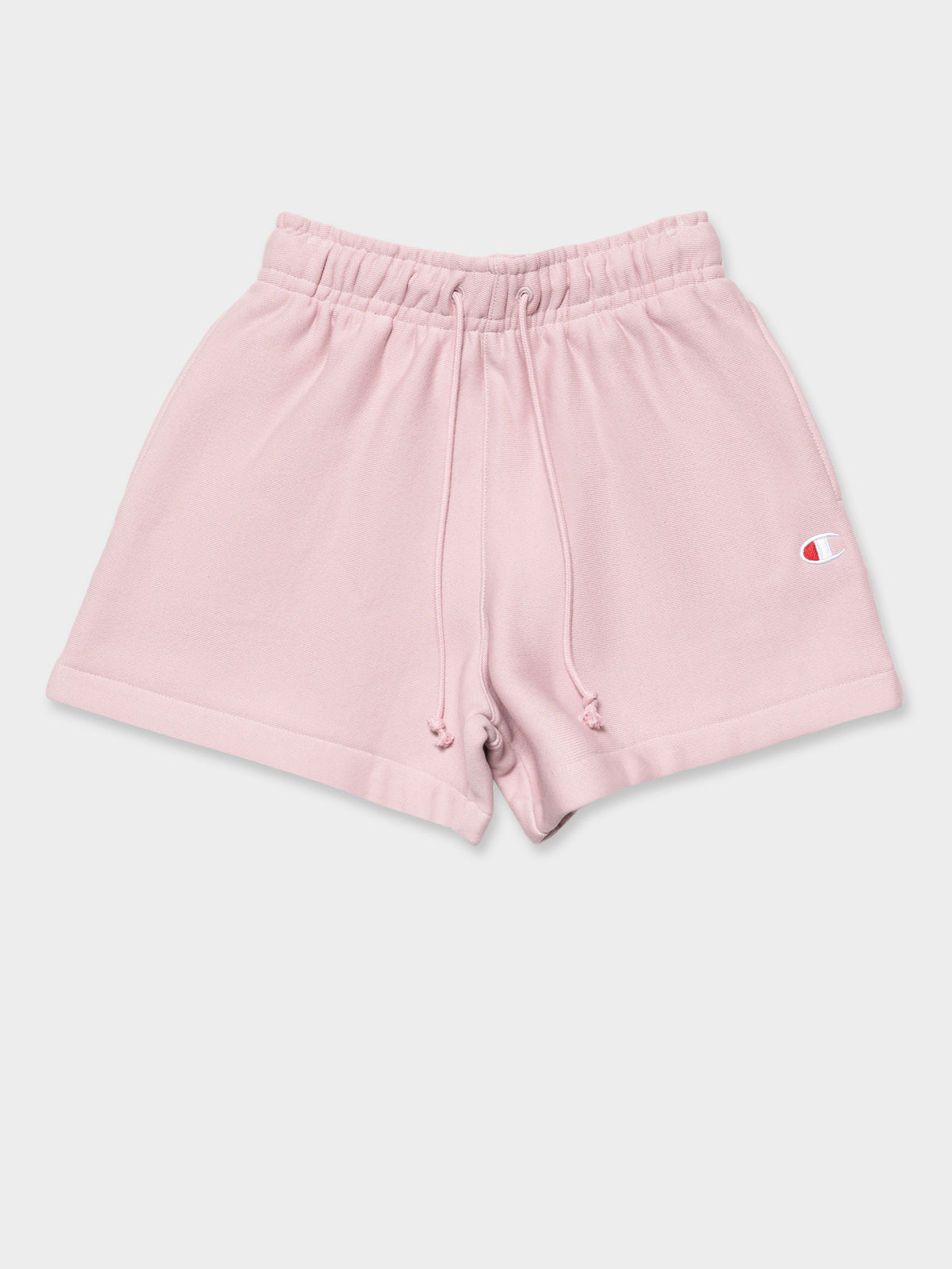 Reverse Weave SML C Relaxed Shorts in Hush Pink