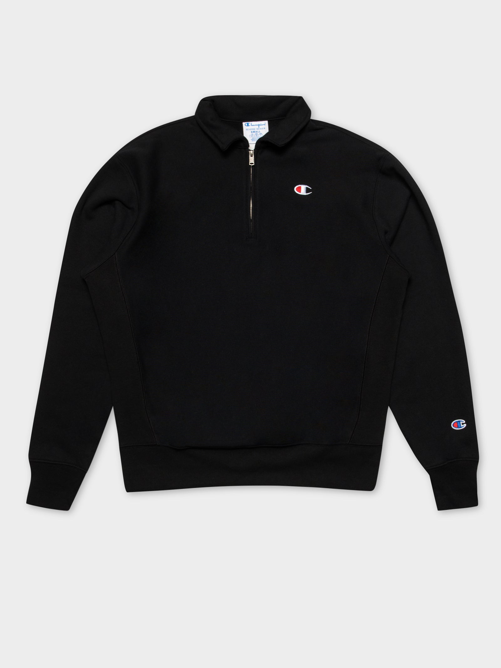 Champion Reverse Weave 1/4 Zip Crew Black Glue Store