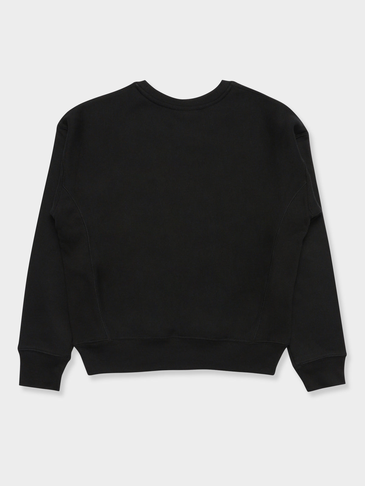 Reverse Weave Crew Sweatshirt in Black