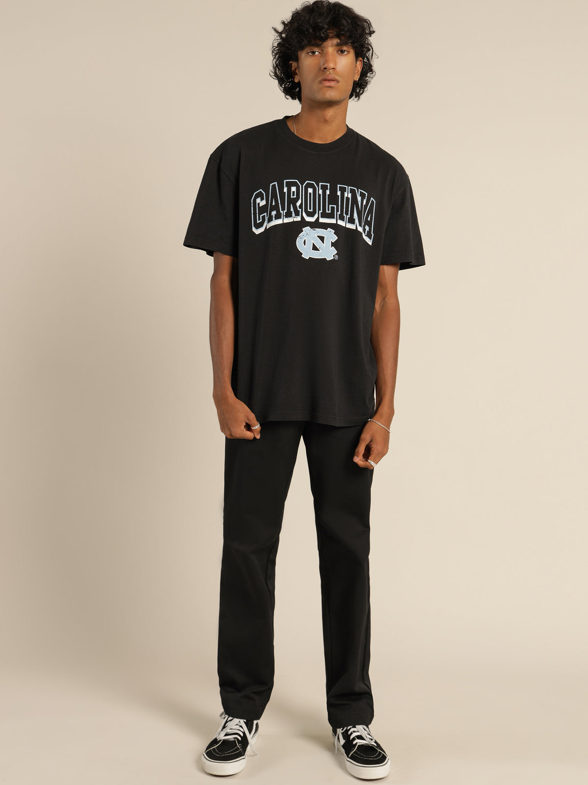 North Carolina Keyline T-Shirt in Faded Black