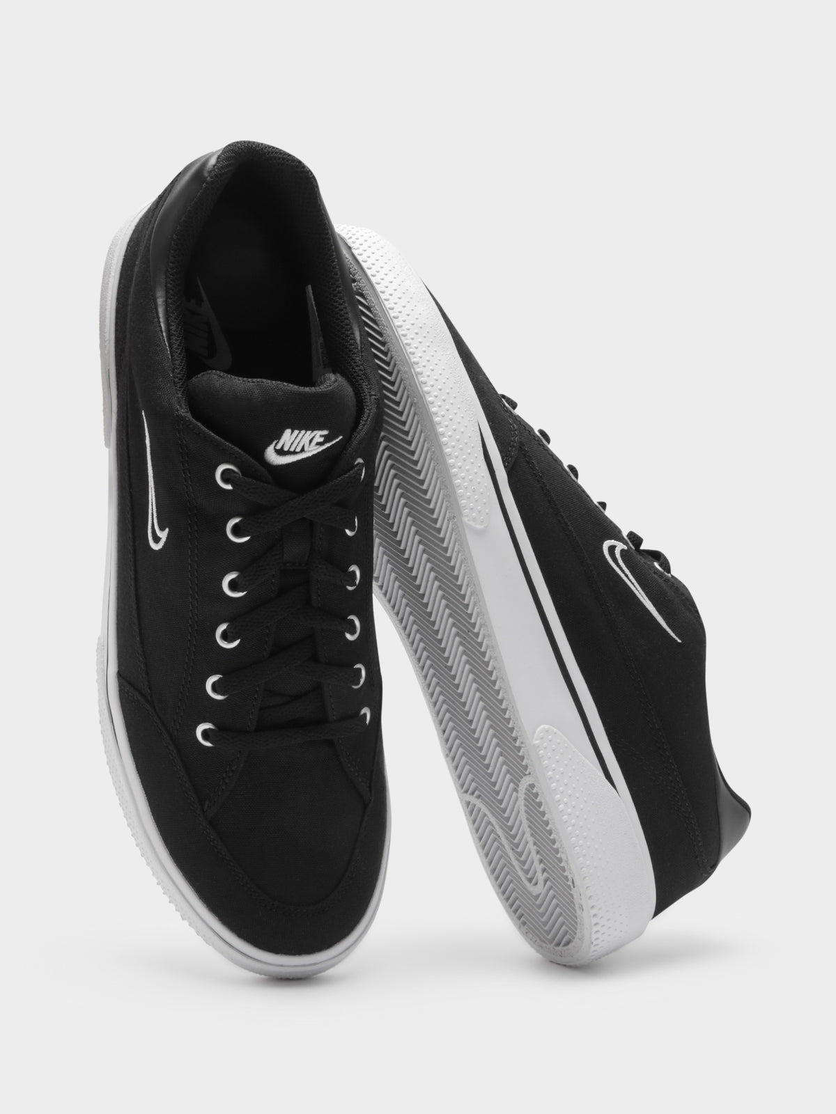 Mens Retro GTS Sneakers in Black &amp; White
