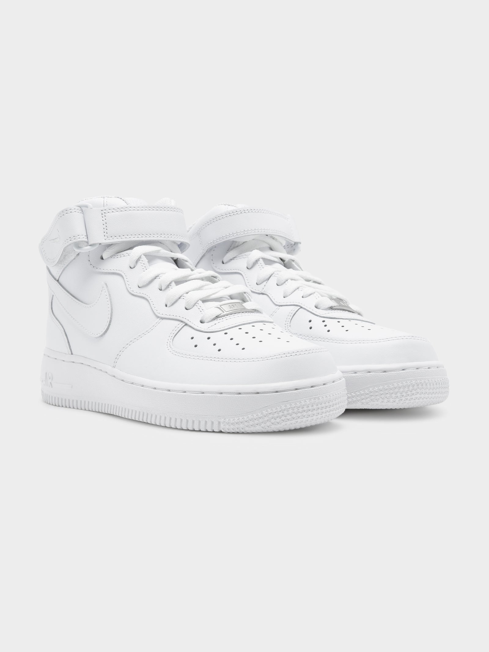 Womens Nike Air Force 1 Mid in Triple White