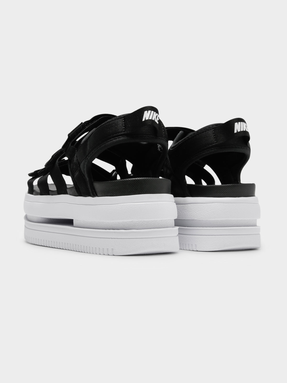 Womens Nike Icon Clash Sandal in Black &amp; White