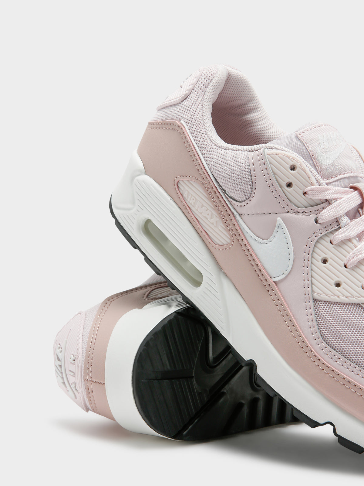Womens Air Max 90 Sneakers in Pink &amp; White