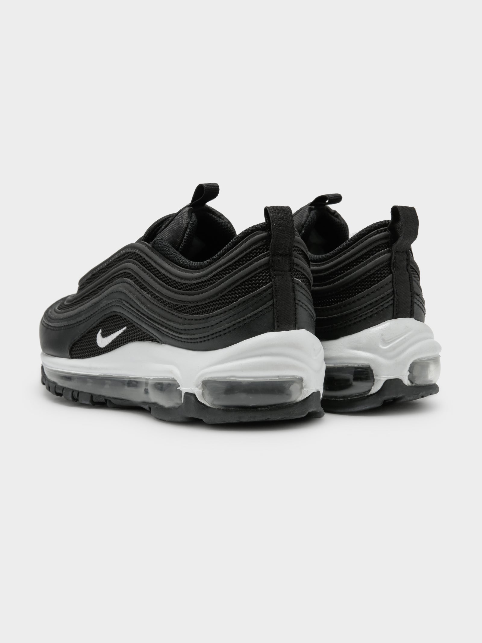 Nike Womens Air Max 97 Sneakers Black/White Glue Store