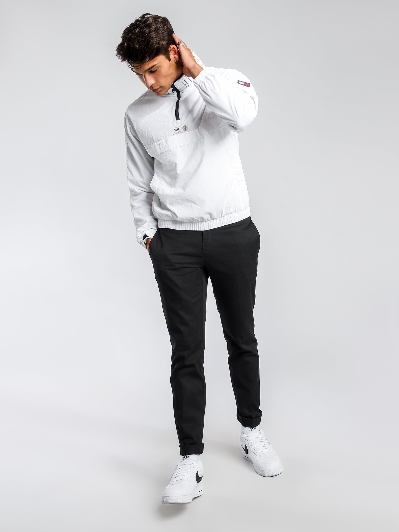 Zipped-Neck Popover Windbreaker