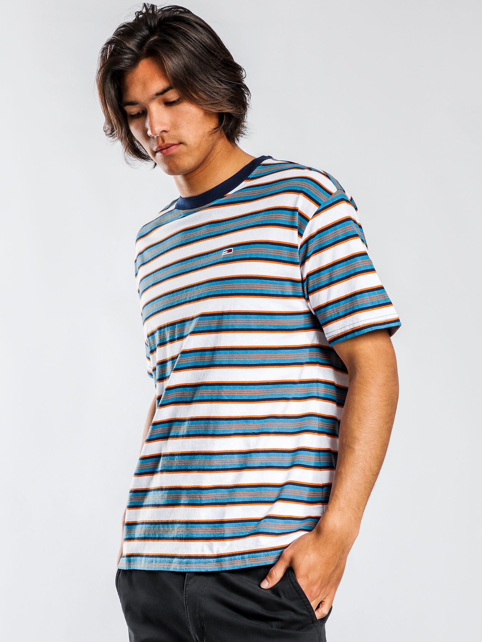 Retro Stripe Short Sleeve T-Shirt