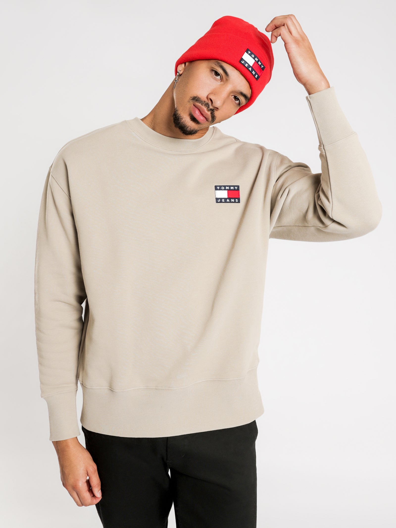 Tommy Badge Crew Jumper