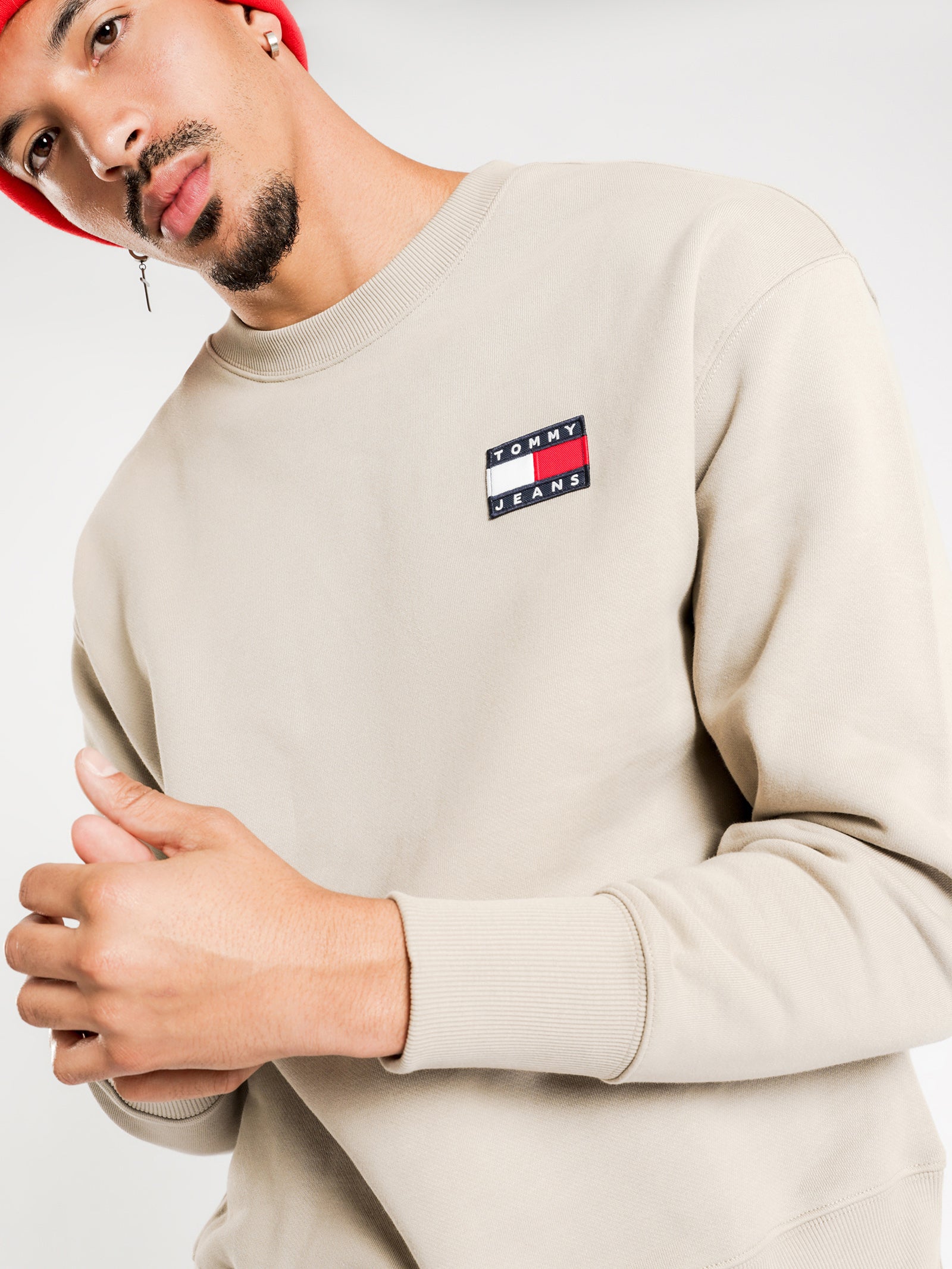 Tommy Badge Crew Jumper