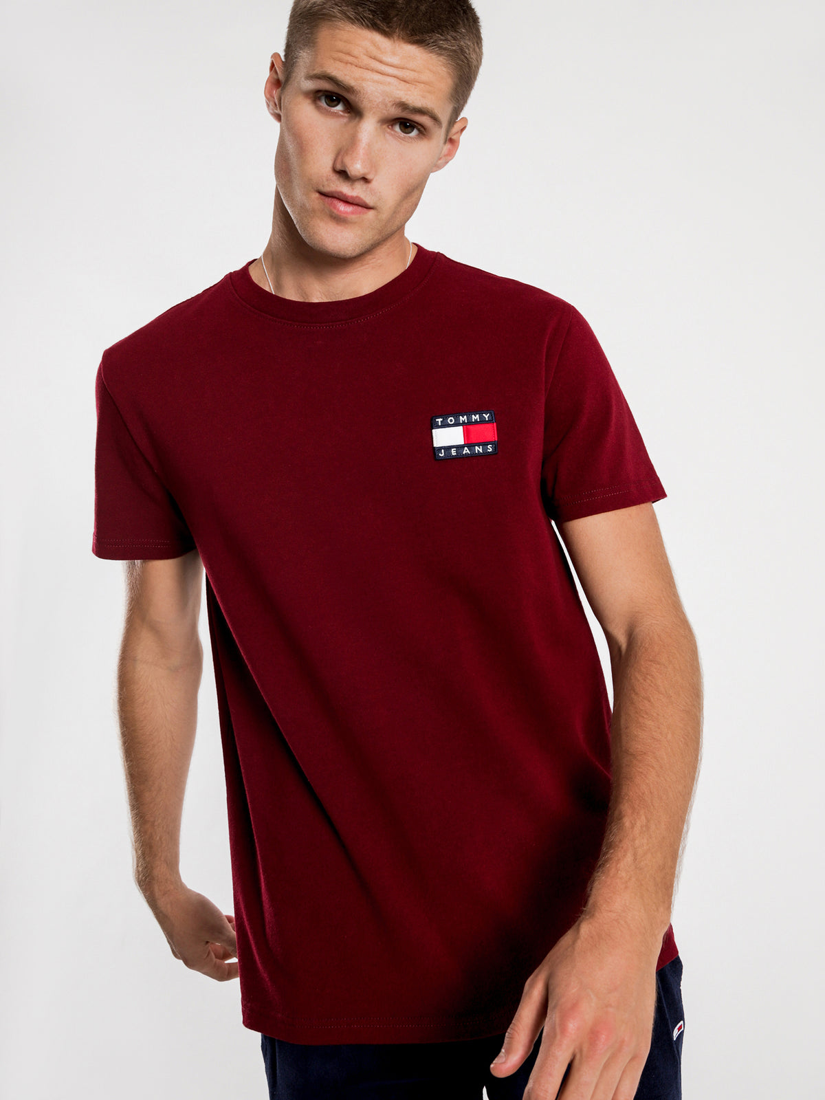 Tommy Hilfiger Tommy Badge T-Shirt | Burgundy