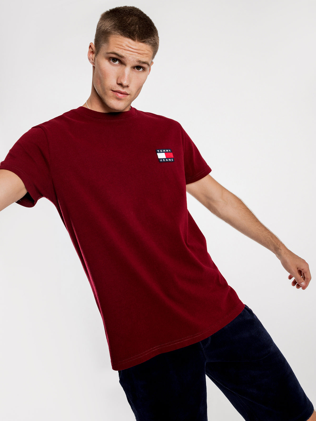 Tommy Hilfiger Tommy Badge T-Shirt | Burgundy