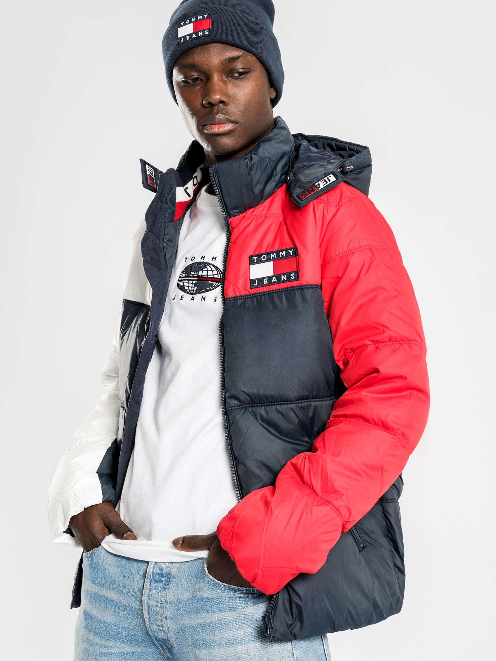 Essential Colour Block Puffer Jacket