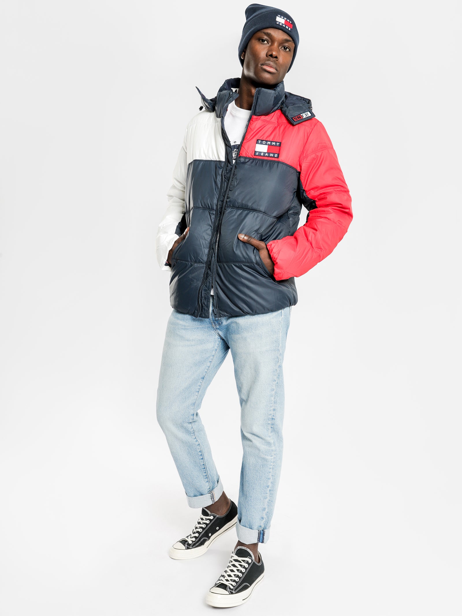 Essential Colour Block Puffer Jacket