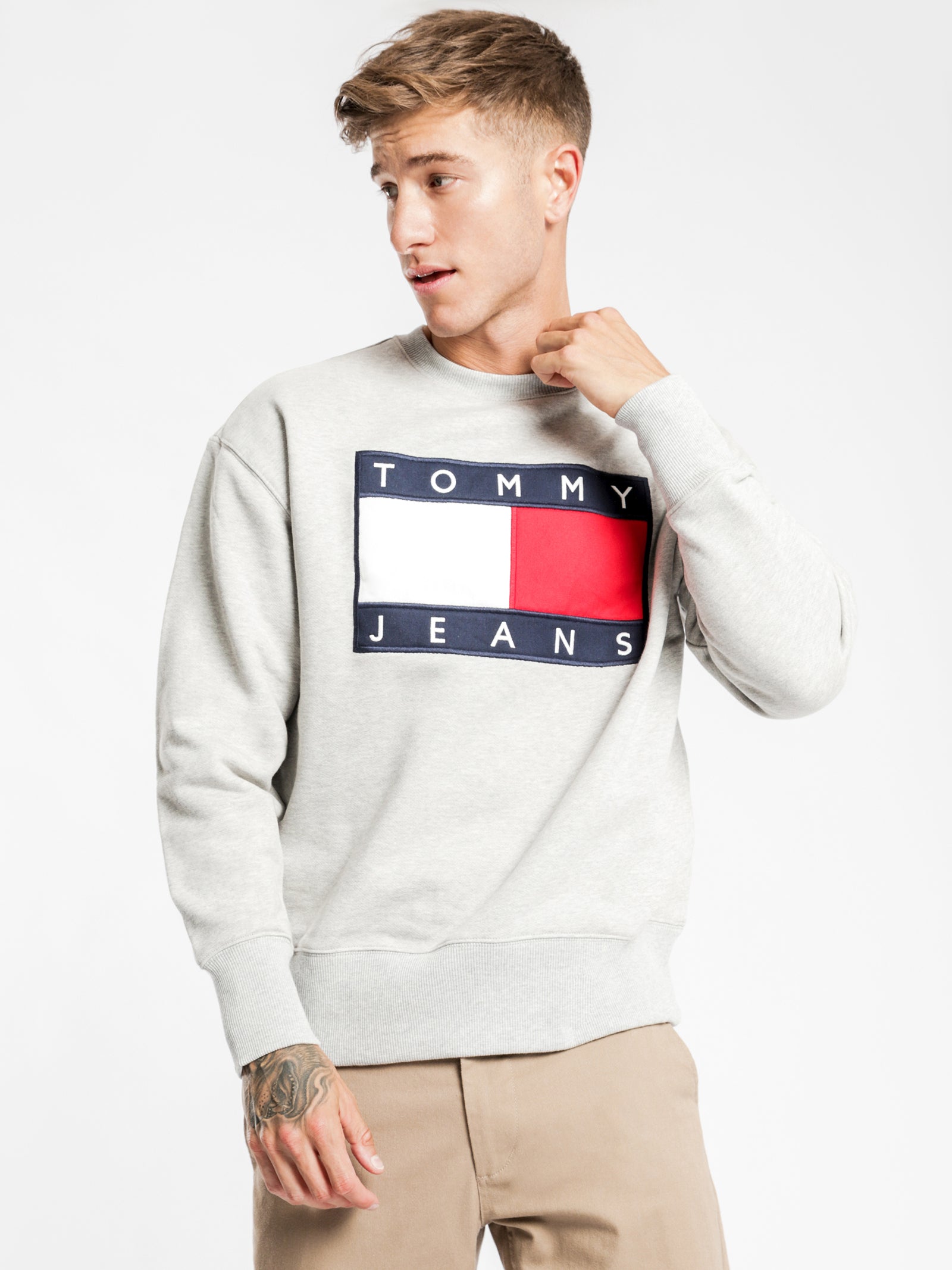 Tommy Jeans Flag Sweatshirt Hot Tommy Hilfiger Flag Sweatshirt