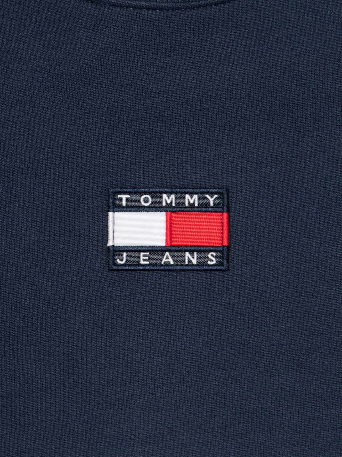 Tommy Badge Fleece Sweatshirt in Navy