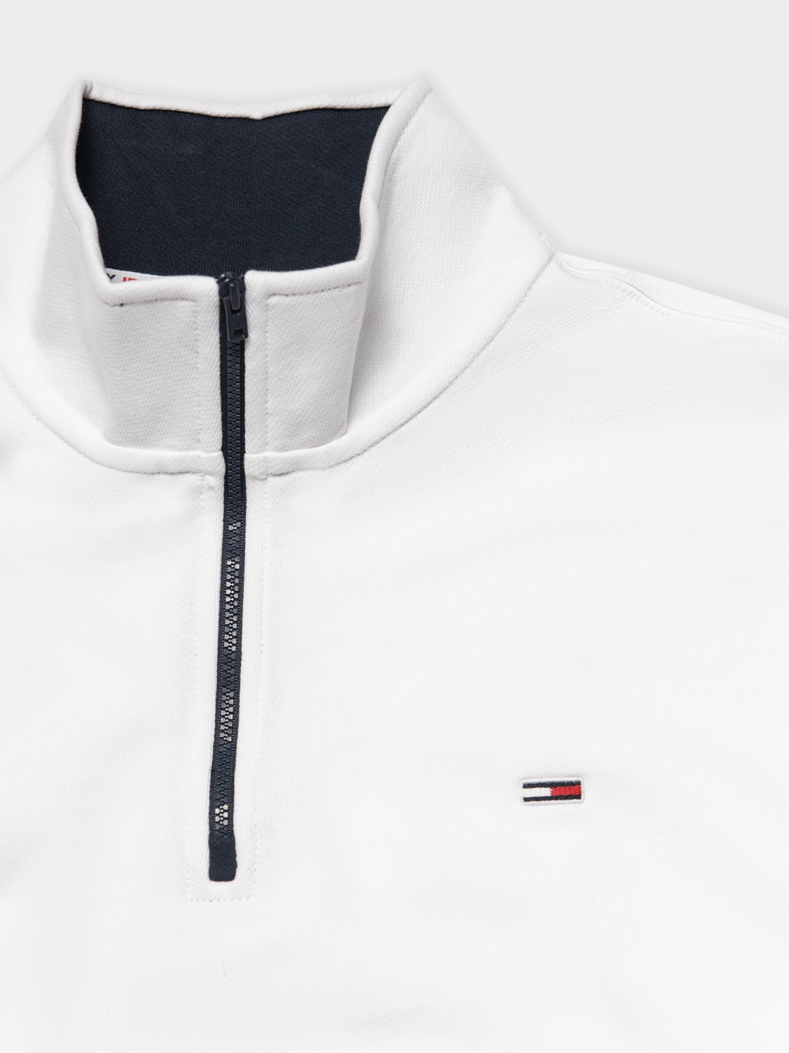 Text Flag Mock Neck Jumper