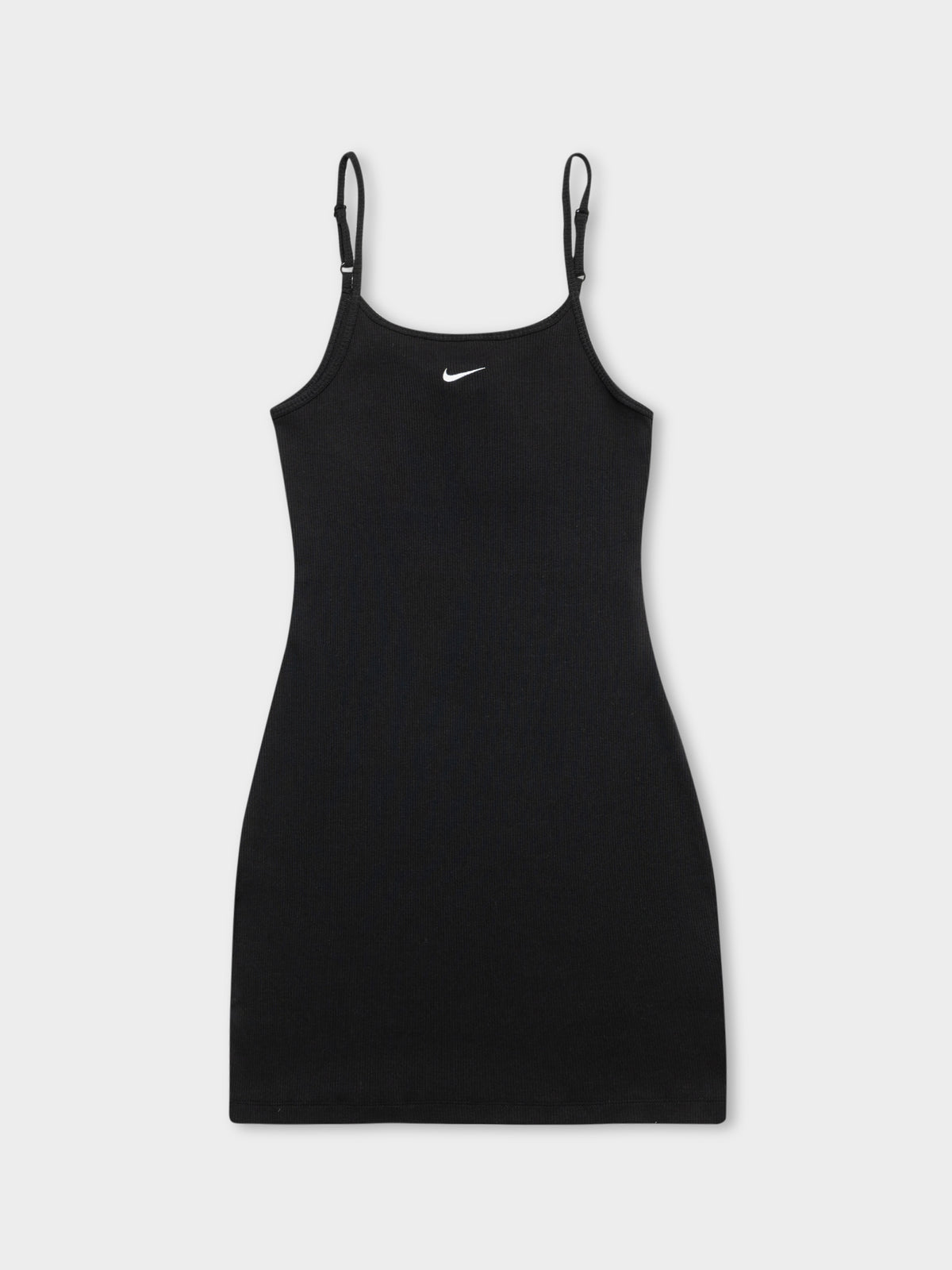 Sportswear Essential Rib Dress in Black &amp; White
