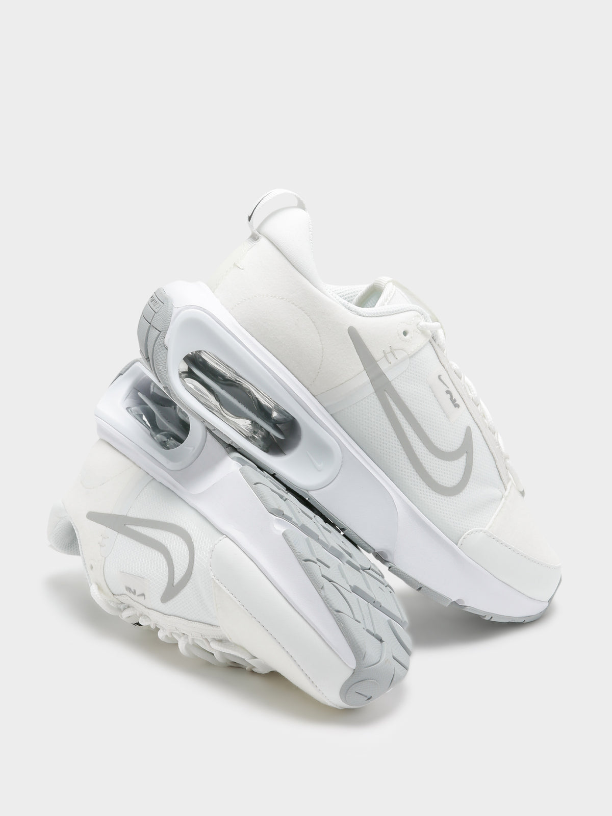 Nike Womens Air Max Interl Sneakers | White/Grey