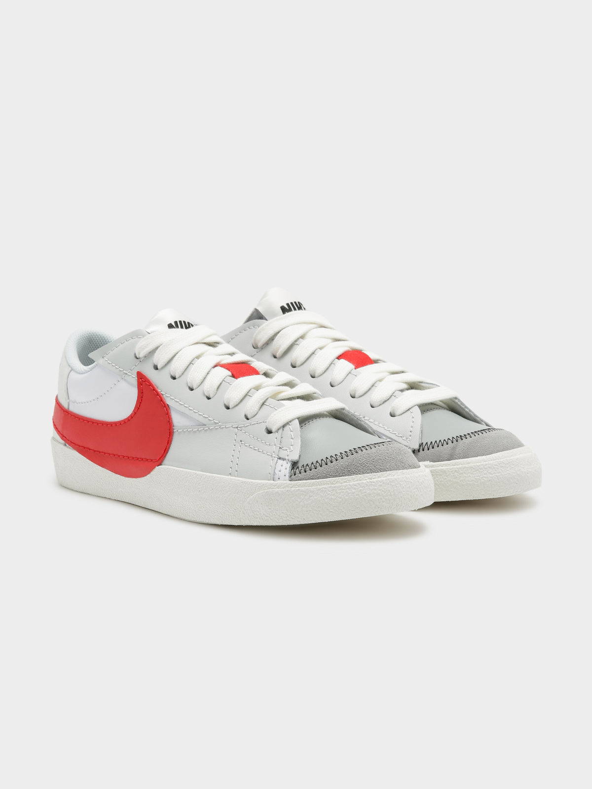 Nike Mens Blazer Low '77 Sneakers | White/Red