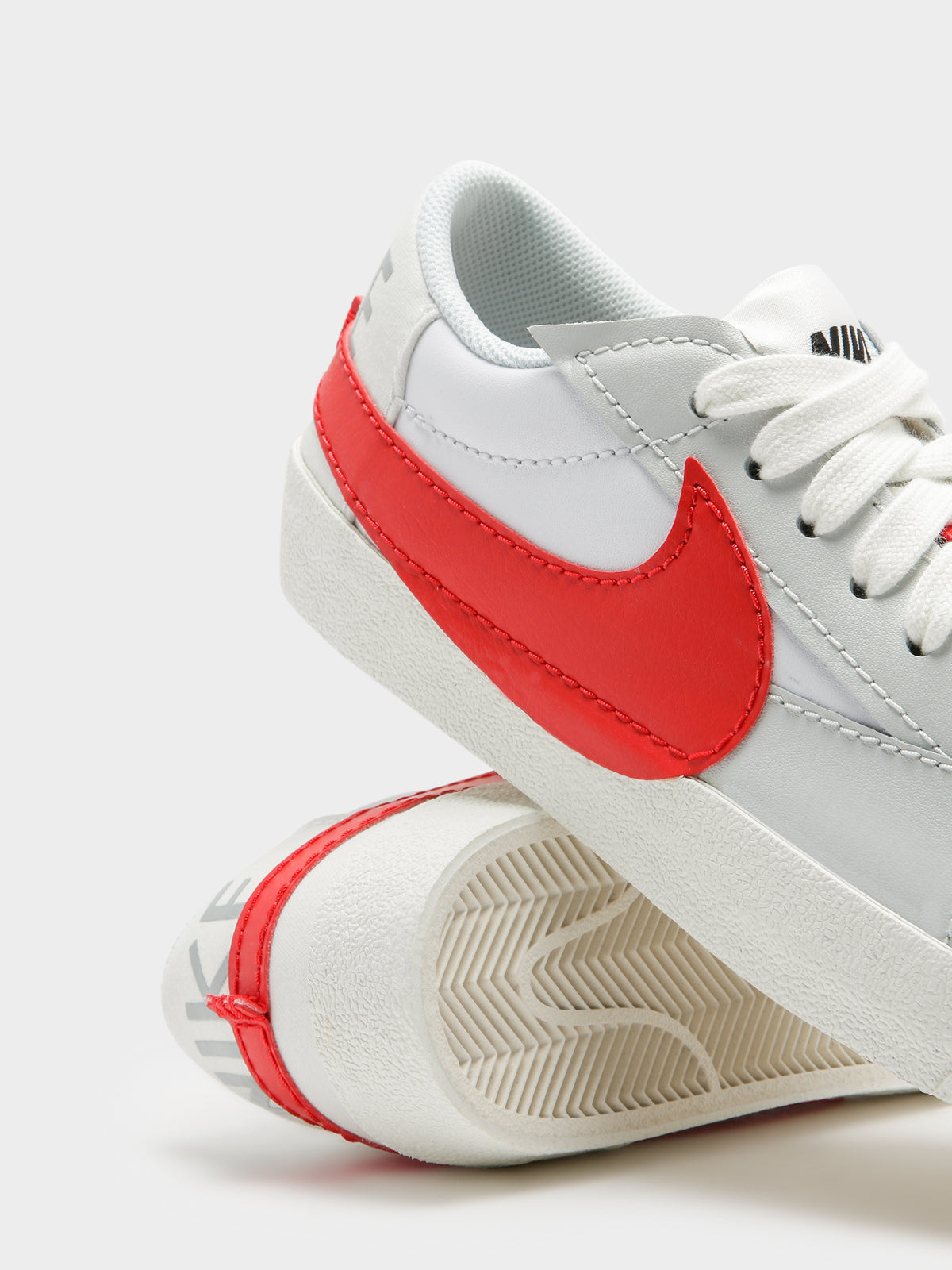 Nike Mens Blazer Low '77 Sneakers | White/Red