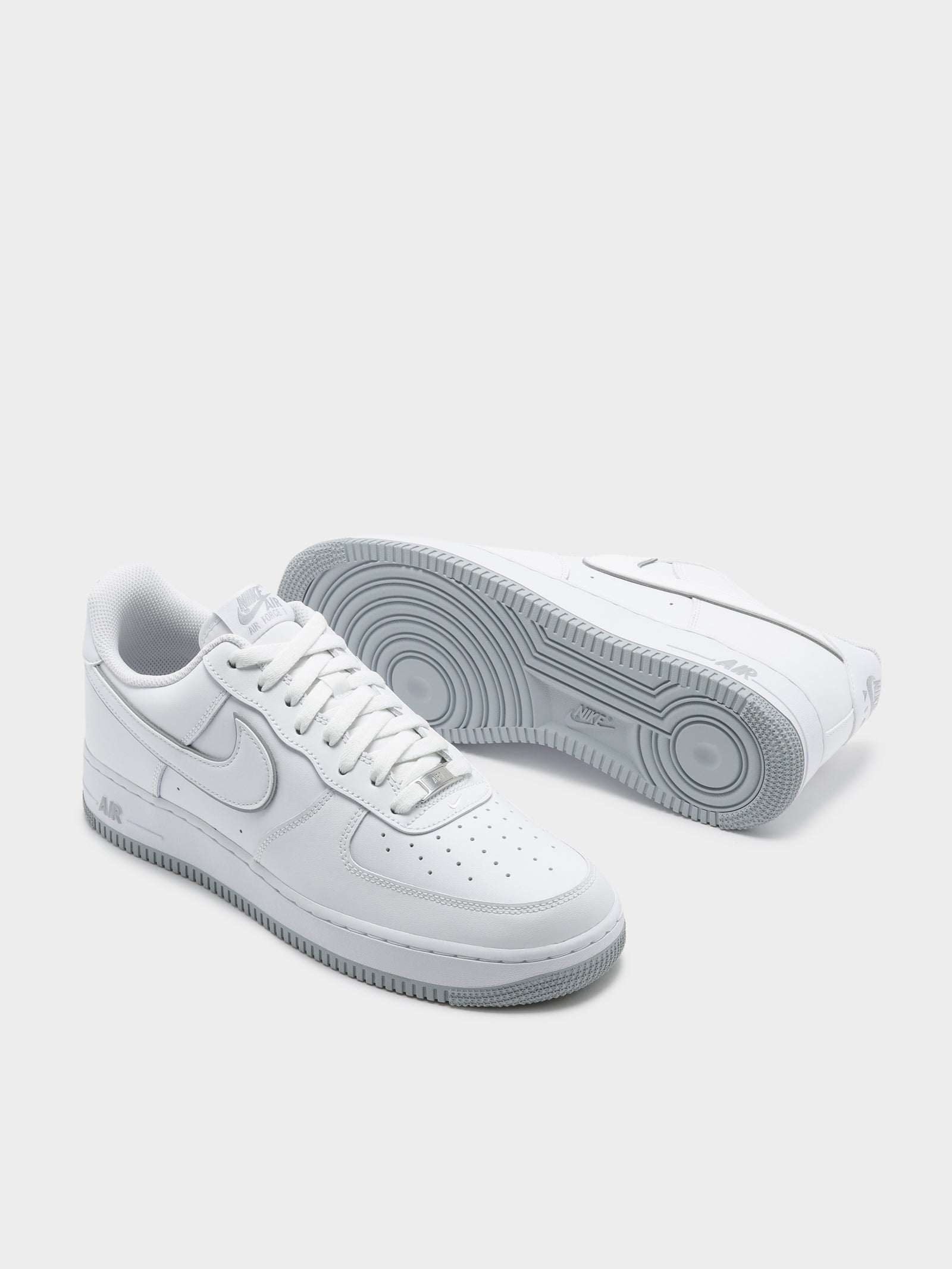 Nike Mens Nike Air Force 1' Sneakers White/Grey Glue Store