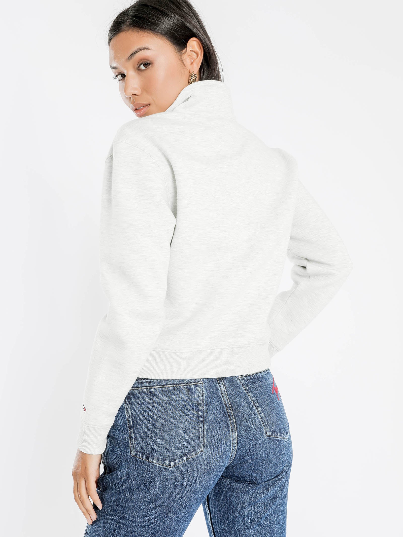 Modern Logo Quarter-Zip Sweater