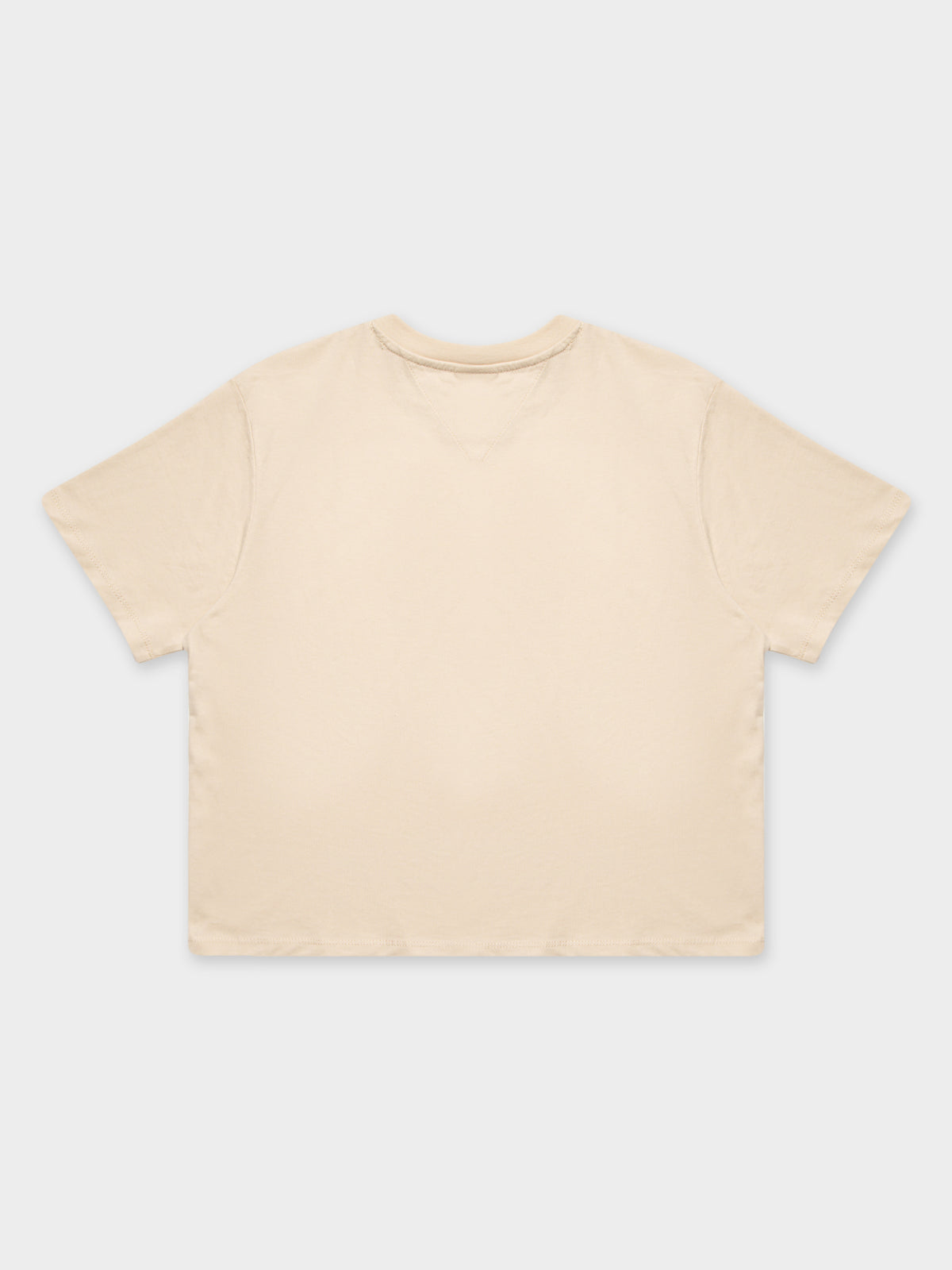 Boxy Cropped T-Shirt in Smooth Stone