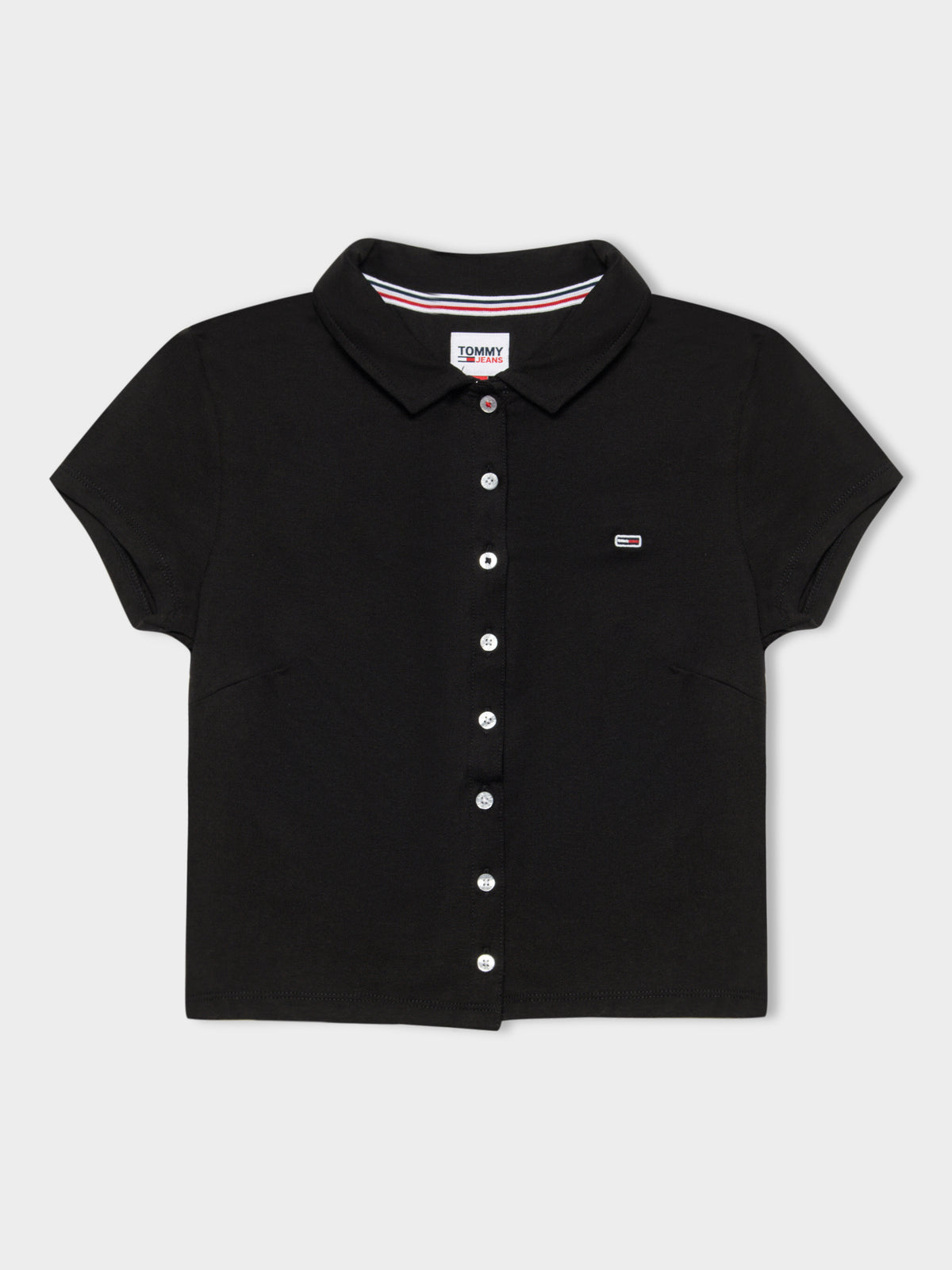 Button Through Shirt in Black
