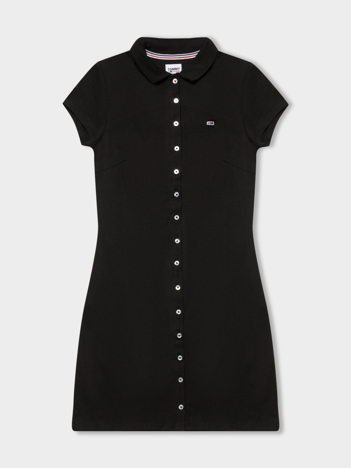 Jersey Slim-Fit Dress in Black