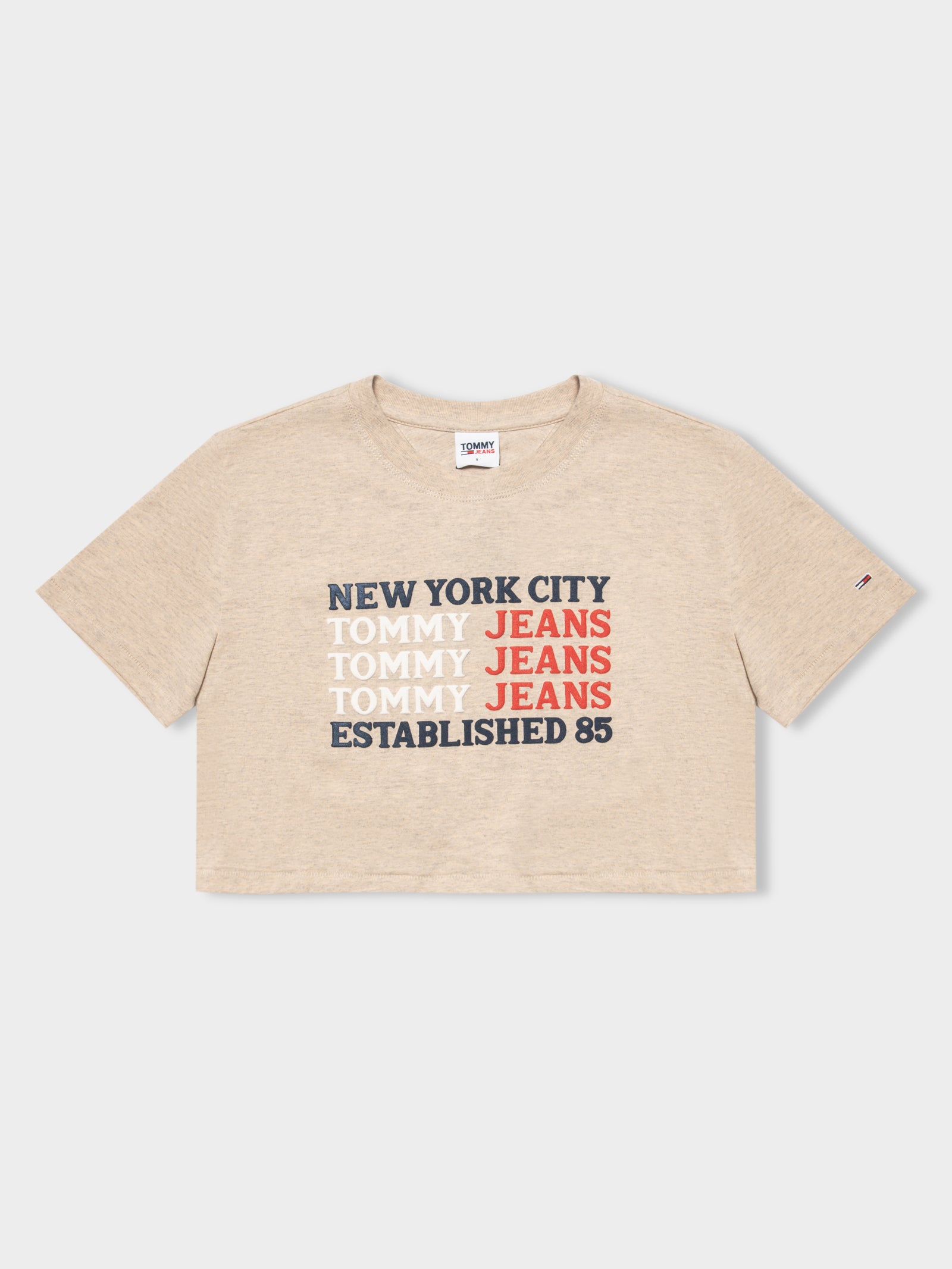 Repeat Logo Crop T-Shirt