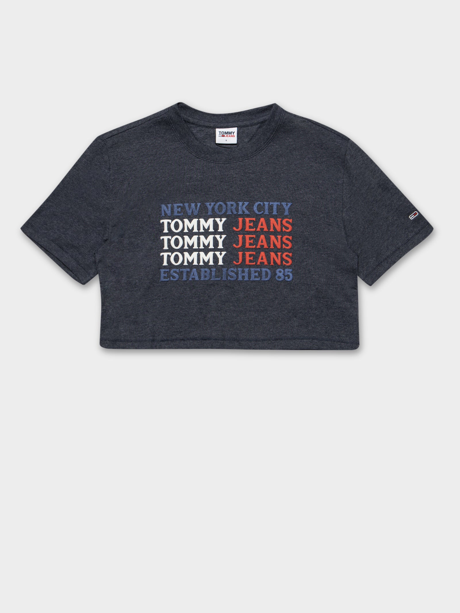 Repeat Logo Crop T-Shirt