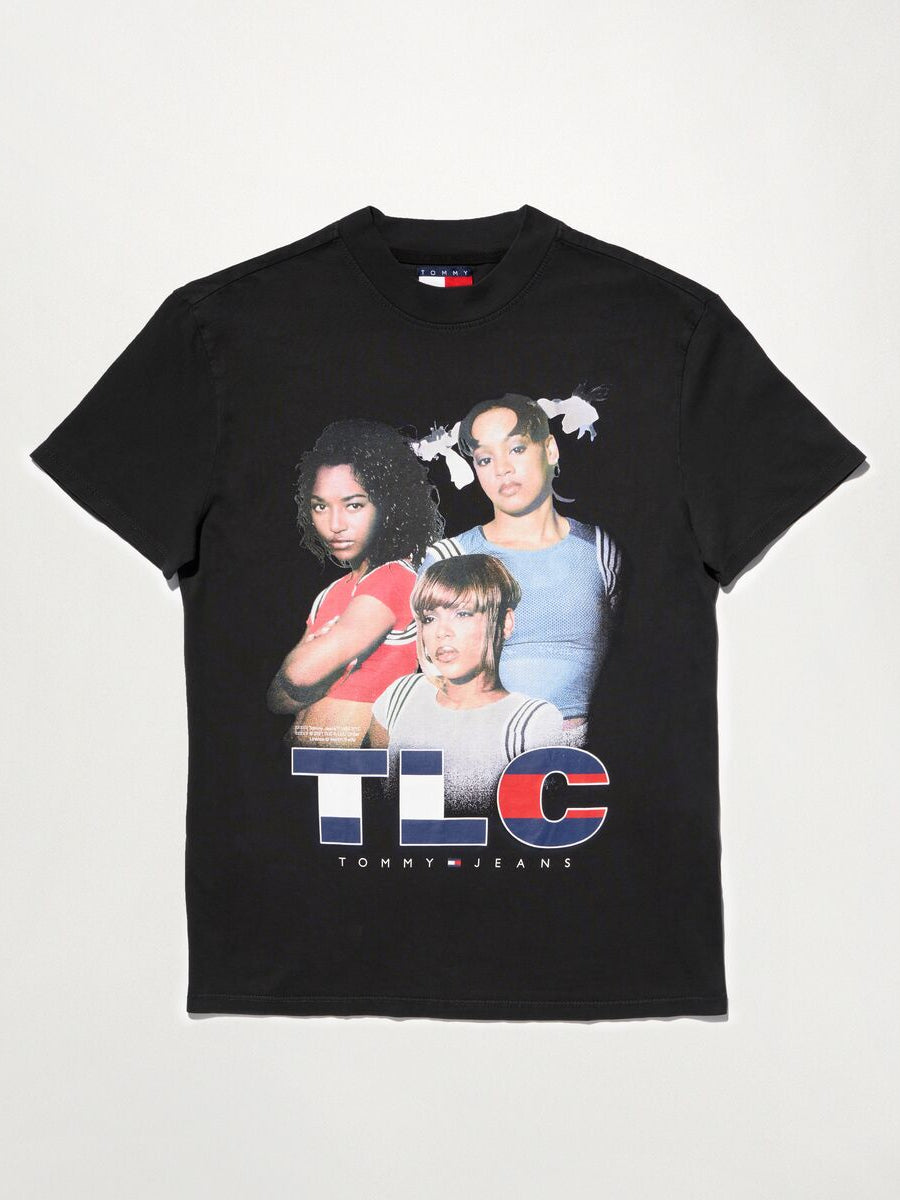 Music Revisited TLC Oversized T-Shirt in Black