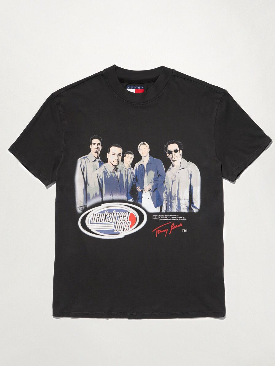 Music Revisited Backstreet Boys T-Shirt in Washed Black