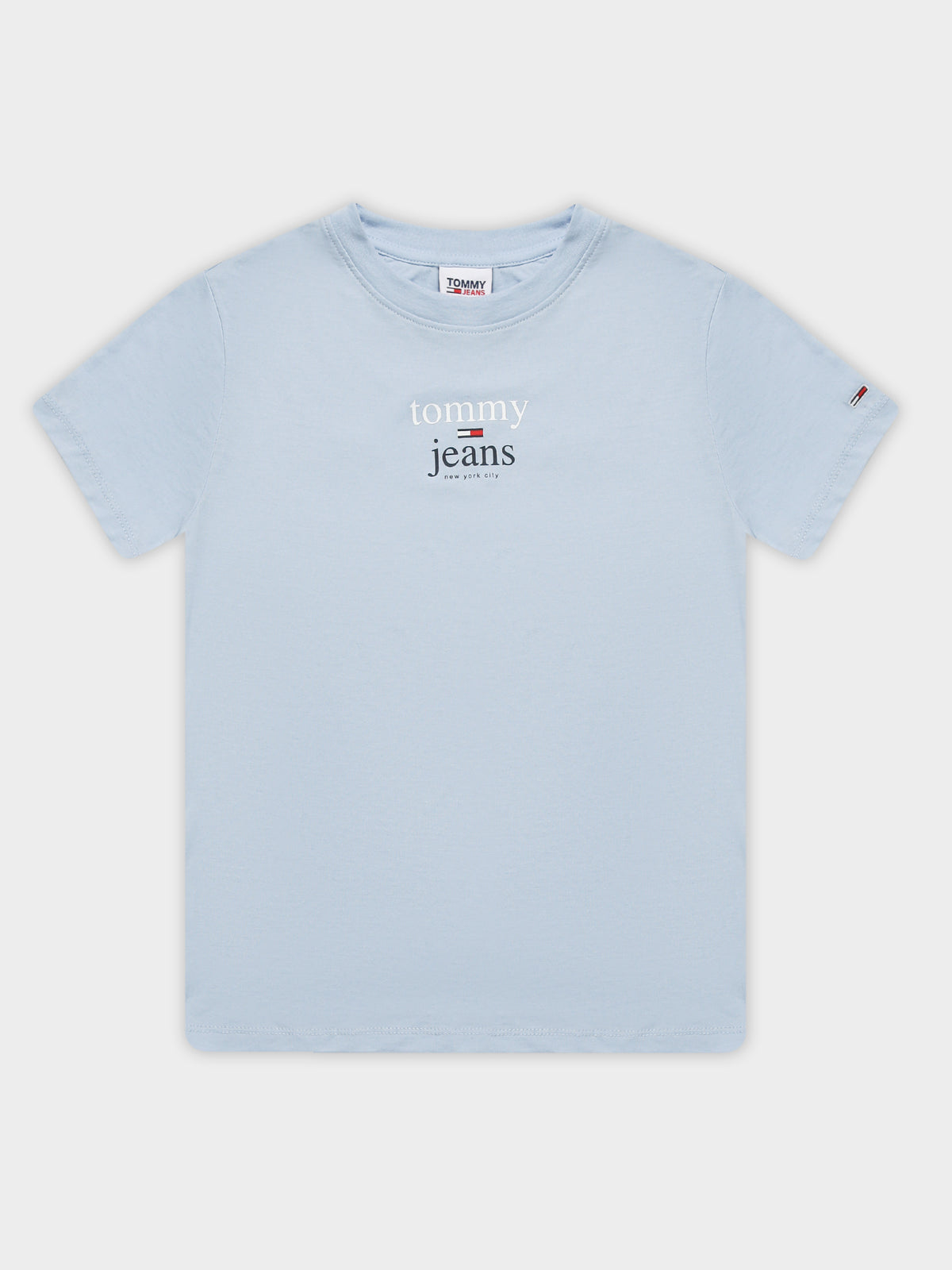 Baby Essential Logo Short Sleeve Top in Chambray