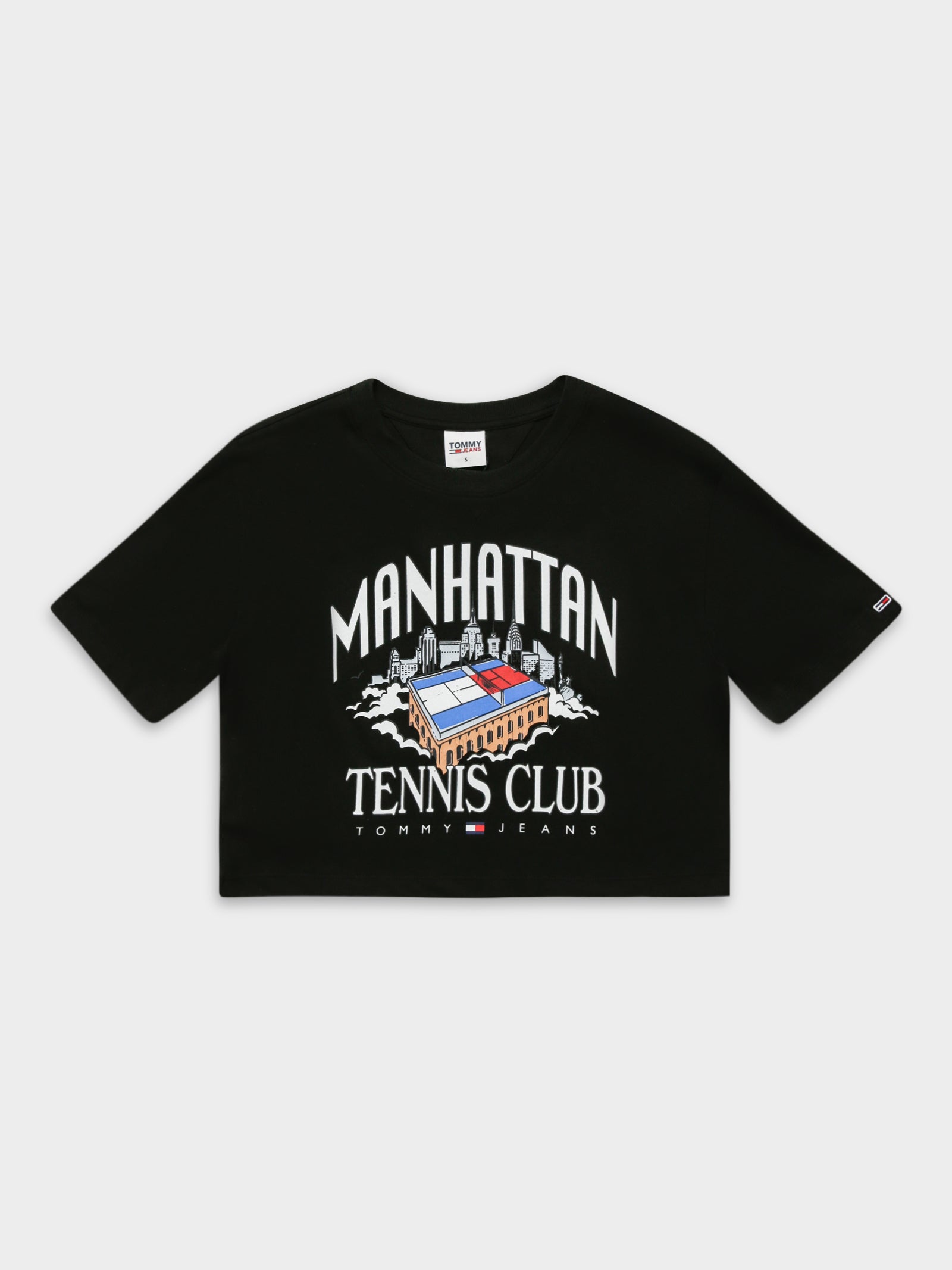 Super Crop Tommy Jeans Tennis Short Sleeve T-Shirt