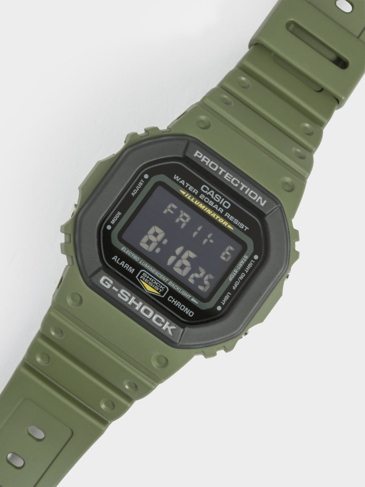 Square face DW-5600 Watch in Khaki