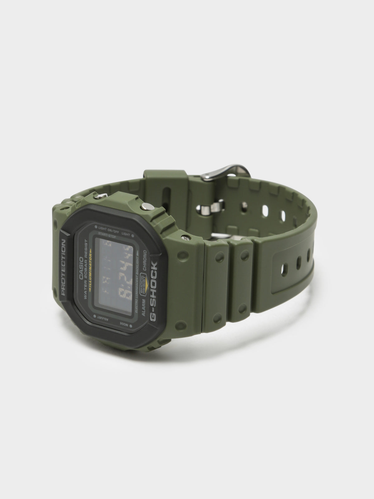 Square face DW-5600 Watch in Khaki