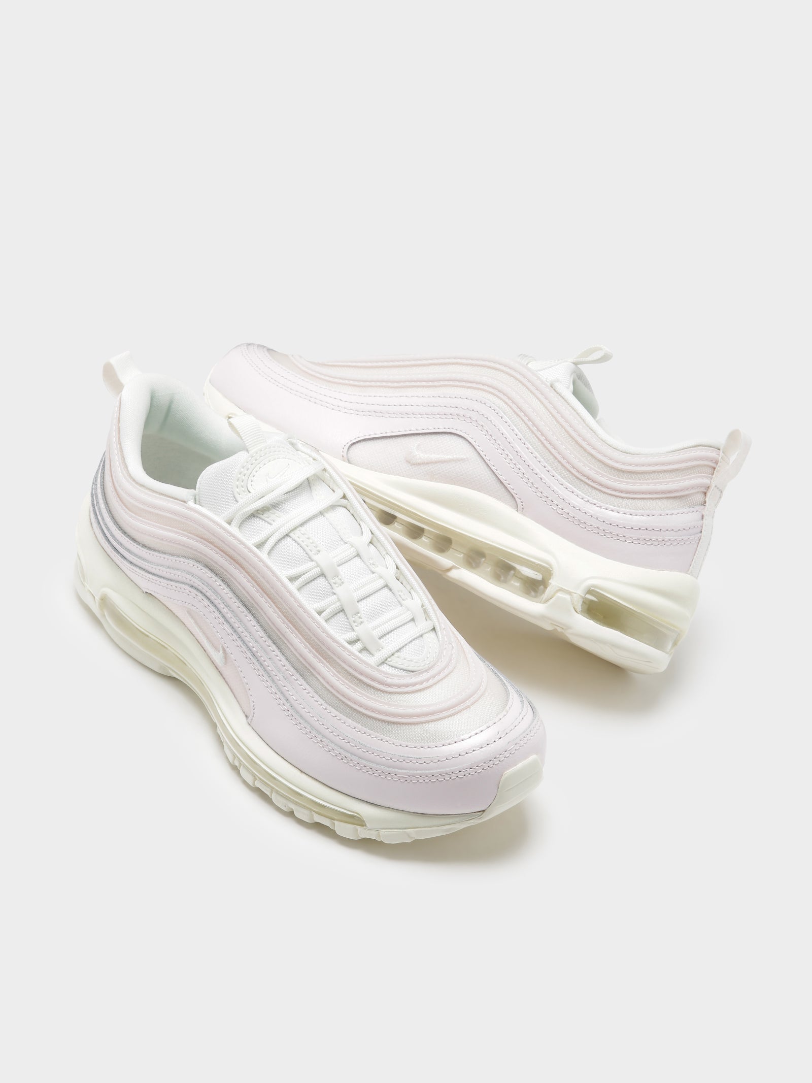 Nike Womens Air Max 97 Sneakers Pink/White Glue Store