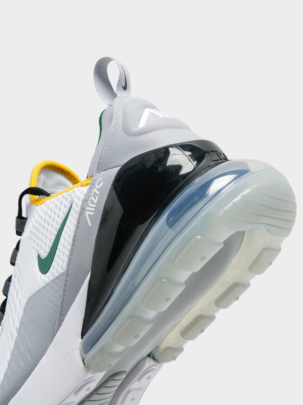 Mens Air Max 270 Sneakers in White &amp; Green