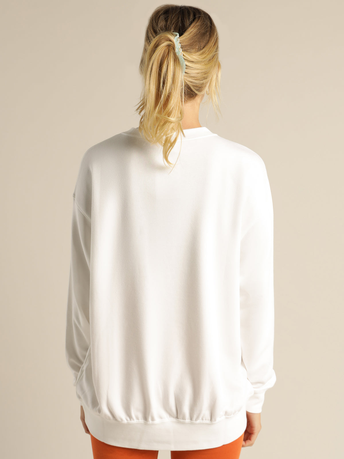 Sportswear Fleece Crew Sweater in White