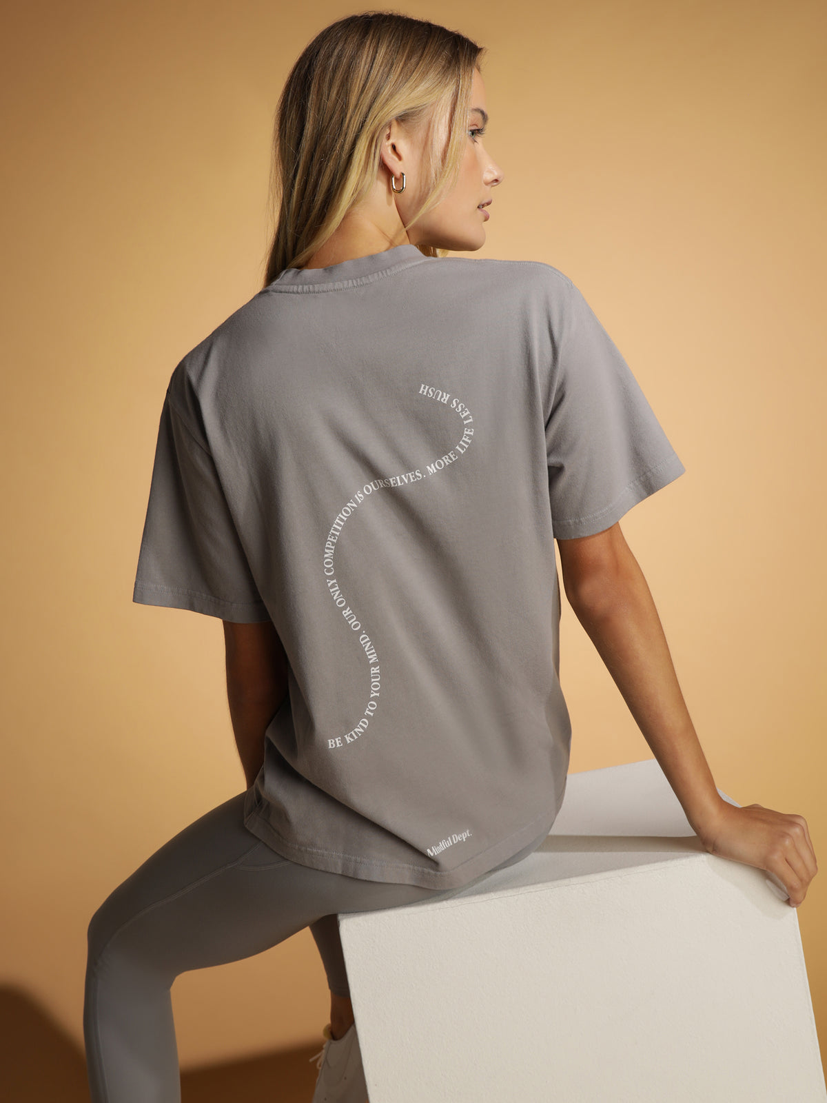 Be Kind Logo T-Shirt in Stone