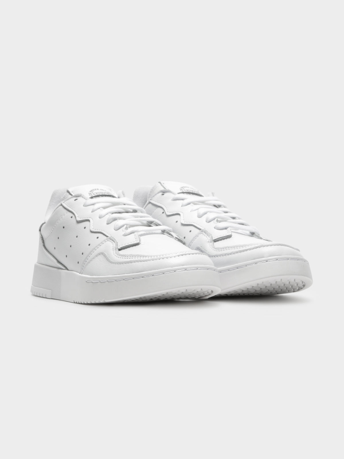 Supercourt Leather Sneakers in White