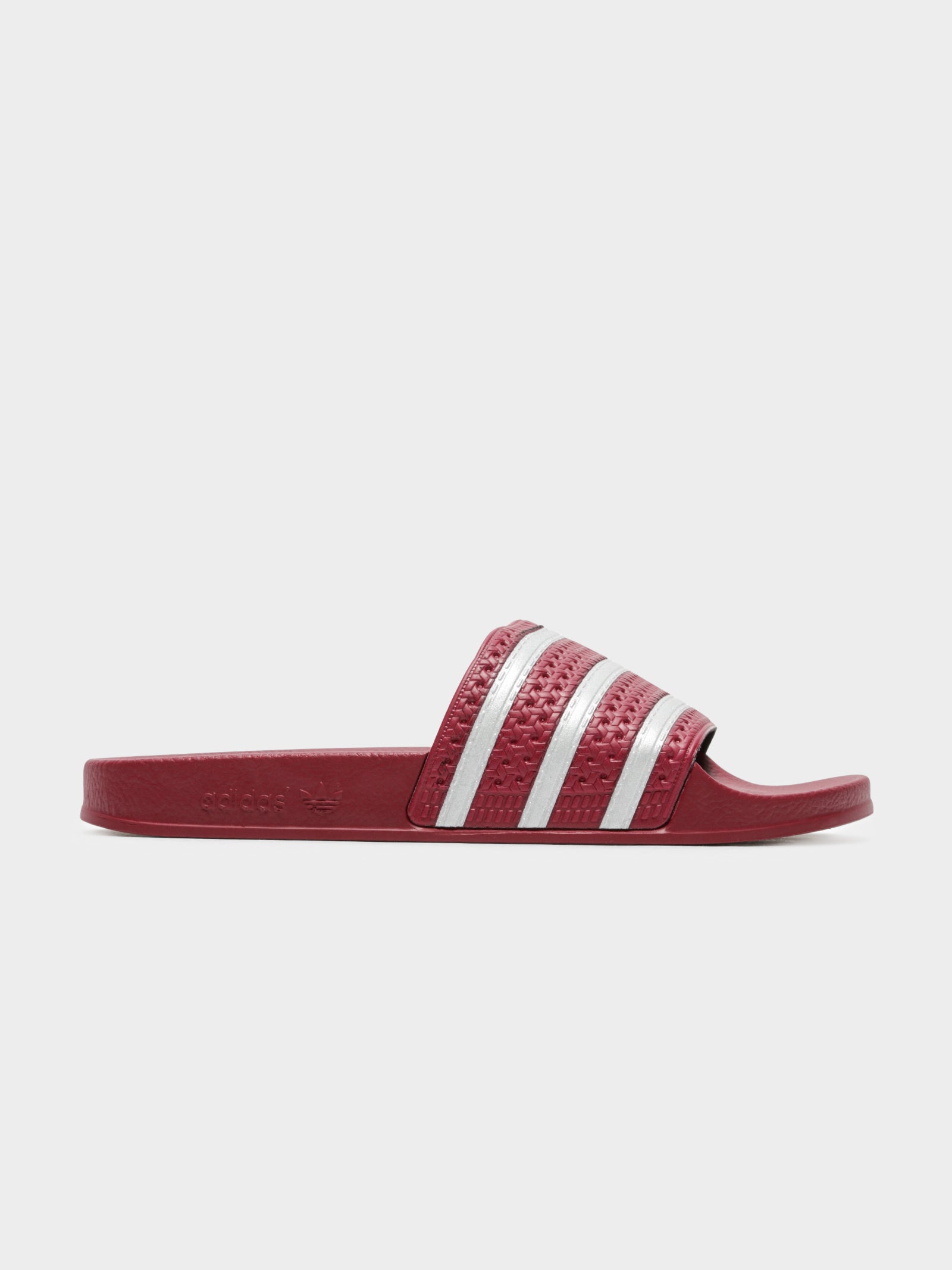 adidas adilette maroon