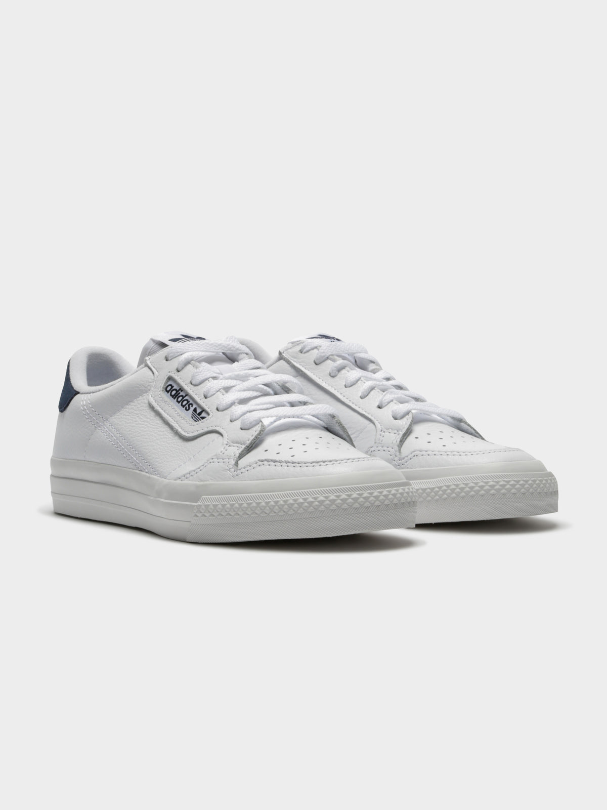 Mens Continental Vulc Sneakers in White &amp; Navy
