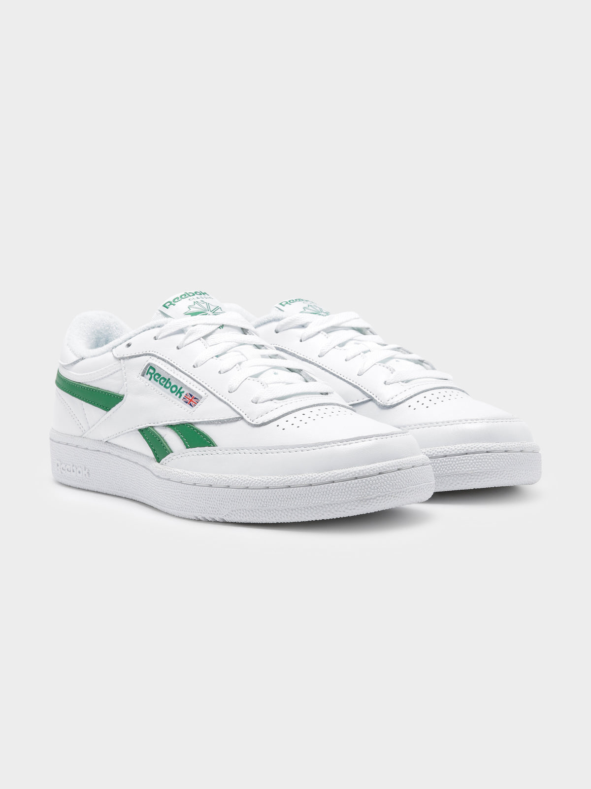 Unisex Club C Revenge Sneakers in White &amp; Green