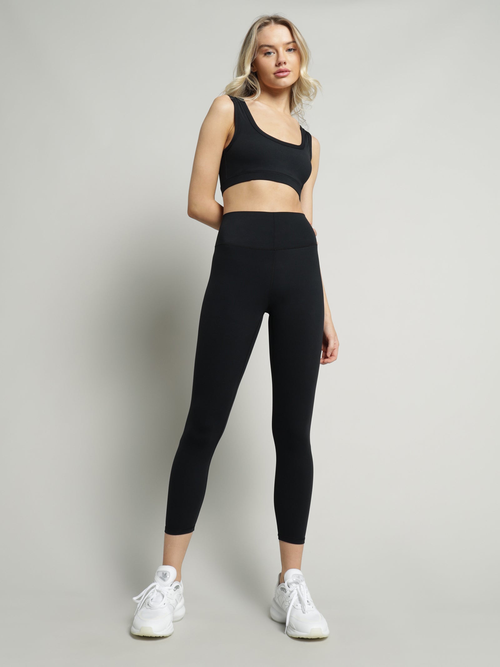 Nude Active High-Rise 7/8 Leggings in Black