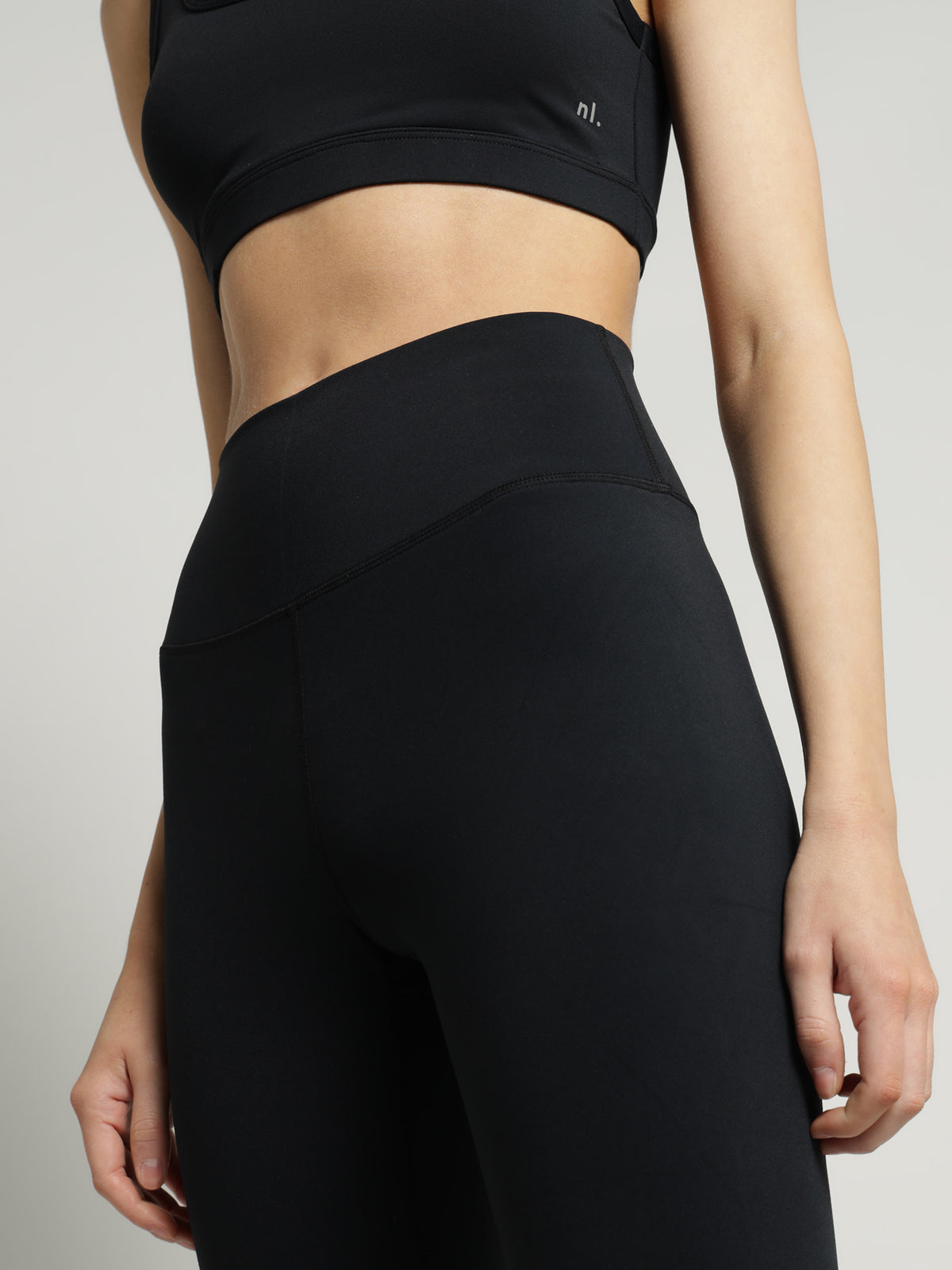 Nude Active High-Rise 7/8 Leggings in Black