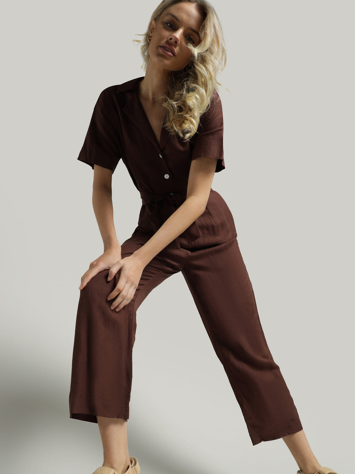 Solange Jumpsuit in Cacao