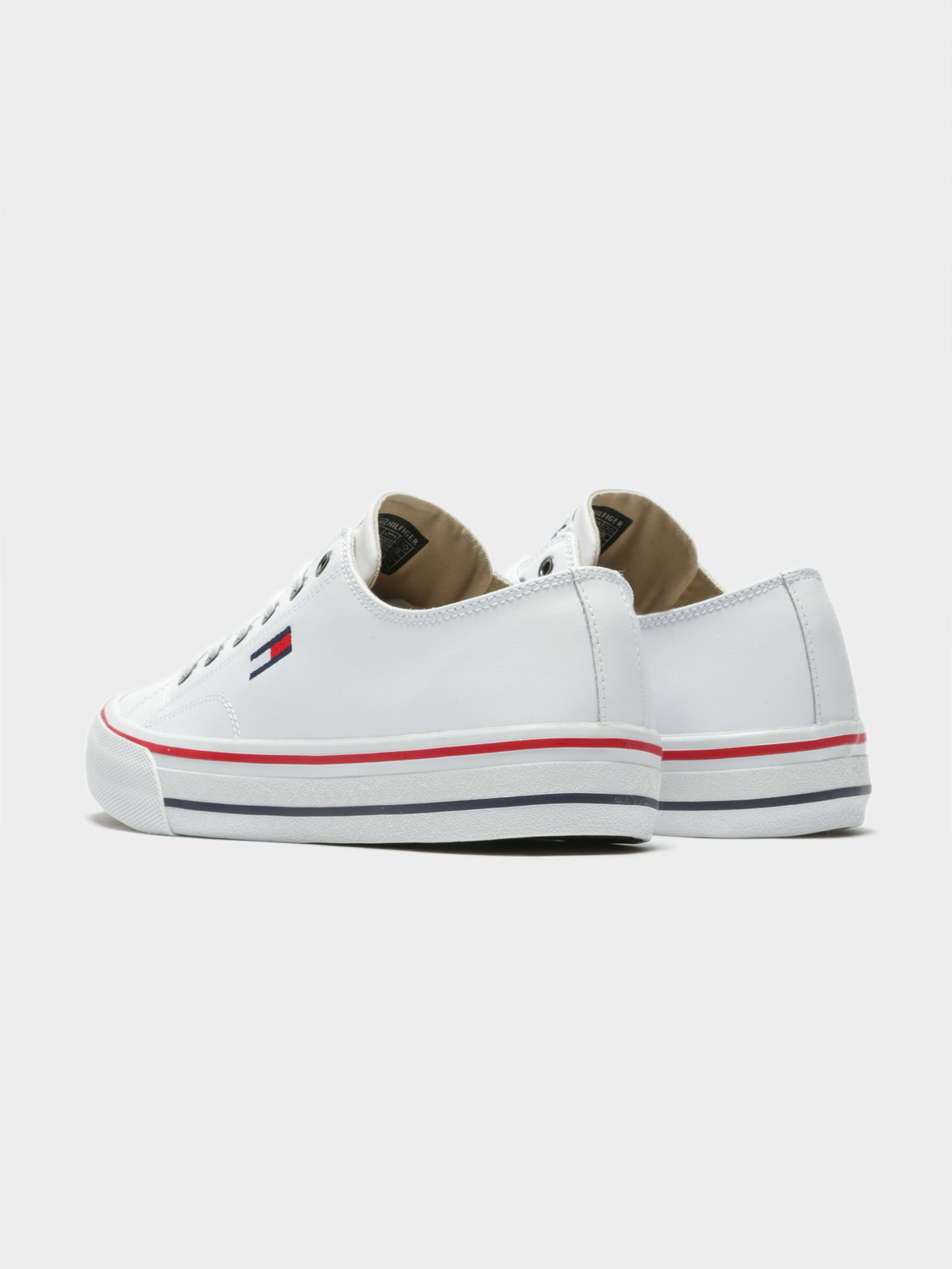 Unisex Leather City Sneakers in White