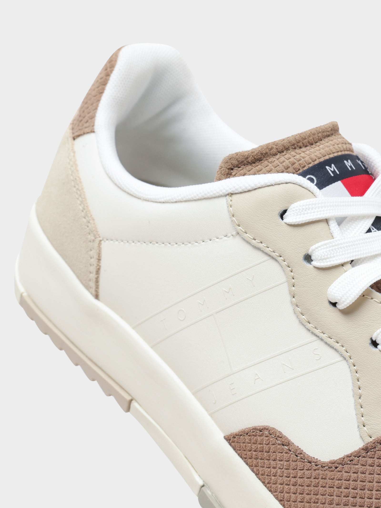 Mens Leather Cupsole Trainers